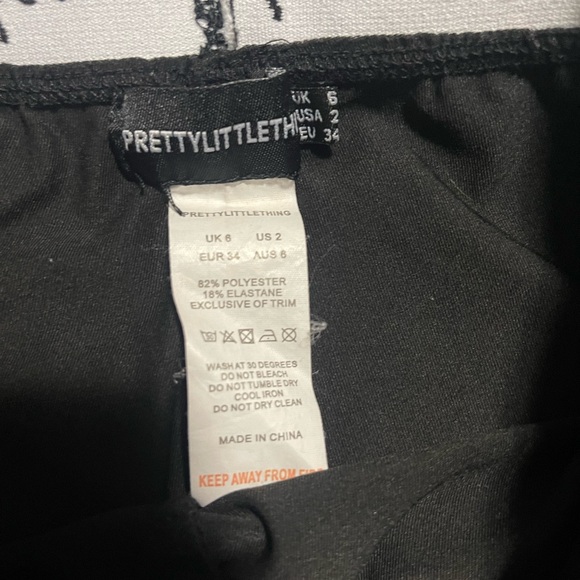 PrettyLittleThing Woman’s Black Shorts and top - Picture 3 of 7